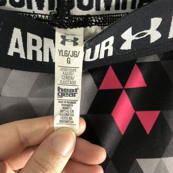 Under Armour Girls Youth Large Notre Dame Fighting Irish Workout Leggings - Picture 7 of 15